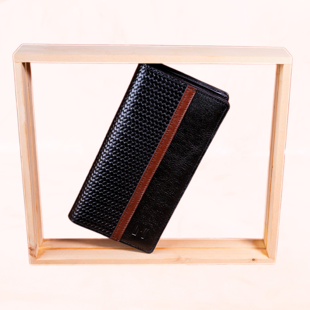 INNI-Long Pati Textured Wallet (chocolate) variant