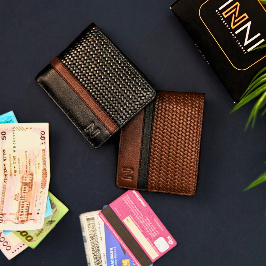 Combo Offer - ( 1 Bi fold pati textured wallet + 1 Long Pati textured wallet) variant
