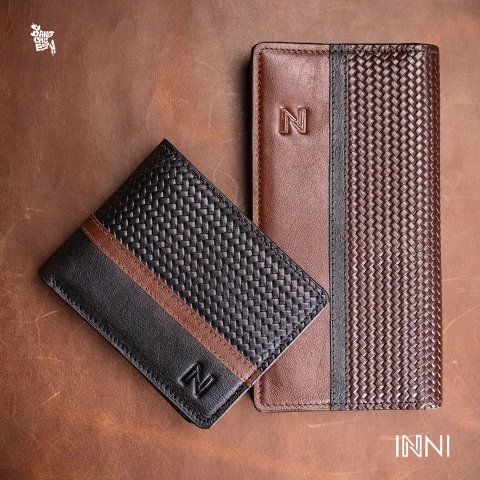 Combo Offer - ( 1 Bi fold pati textured wallet + 1 Long Pati textured wallet) variant