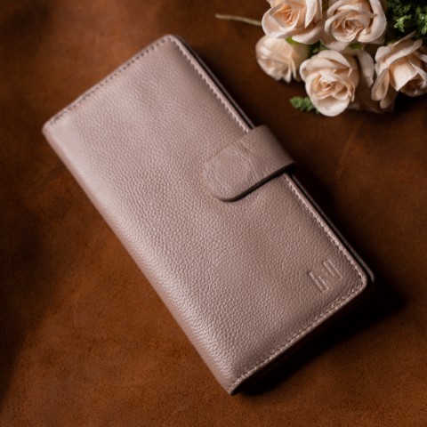 INNI-"Grace" Ladies Long Wallet (Pebble Beige)