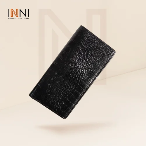 INNI-Long Crocodile Textured Wallet